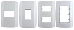 PLACA SLIM 4X2 1 MODULO HORI C/SUPORT BR