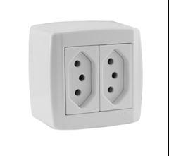 CANALETA PVC SLIM BR CJ 2 TOM (2P+T)10A