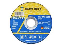 DISCO DE CORTE INOX 115X1X22,2MM 5X1