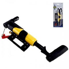 BOMBA P/ENCHER PNEU MINI 2 ESTAGIOS