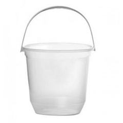 BALDE PLASTICO MEDIO 13,5LT TRANSP
