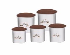KIT POTE 5PC MANTIMENTO QUAD DECORADO