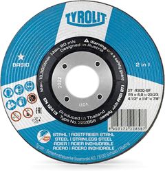 DISCO DE DESBASTE INOX 4.1/2”X1/4”X7/8”