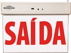 PLACA DE SAIDA LED 2 FACE VERME 100/240V