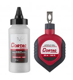 GIZ DE LINHA 30M C/REFIL DE VERMELHO
