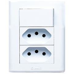 CANALETA PVC JERI CJ 1 INT+2TOM 10A BR 