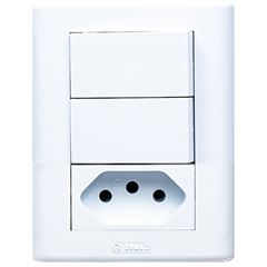 CANALETA PVC JERI CJ 2 INT+1TOM 10A BR