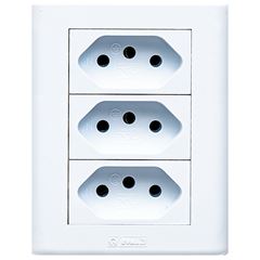CANALETA PVC JERI CJ 3 TOM 2P+T 10A BR