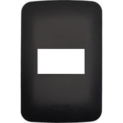 PLACA CANOA BLACK 4X2 1 MOD HORIZ