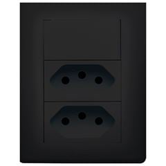 CANALETA PVC JERI BLAC CJ 1 INT+2TOM 10A