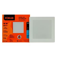 PAINEL LED QUAD 18W SOB BIV BR 22CM PLAS