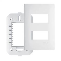 PLACA HABITAT 4X2 2 MOD HOR C/SUPORT BR
