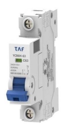 DISJUNTOR DIN  UNIP 63A CURVA C 4.5KA BR
