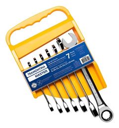 JOGO CHAVE COMBINADA C/CATRACA 7PC