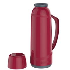 GARRAFA TERMICA CRISTAL 1L  VERMELHA