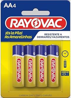 PILHA AMAREL ZINCO GRANDE D2 1,5V C/2PC
