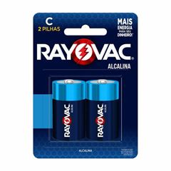 PILHA ALCALINA MEDIA C2 1,5V C/2PC AZ