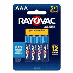 PILHA ALCALINA PALITO AAA 1,5V L6P5 AZ