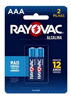 PILHA ALCALINA PALITO AAA 1,5V C/2PC