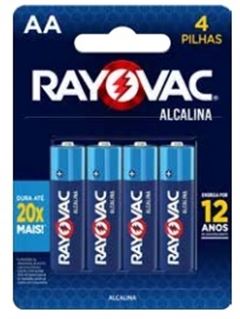 PILHA ALCALINA PEQ AA 1,5V C/4PC AZ