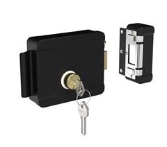 FECH ELETRICA 12V BIPARTIDA PRETO