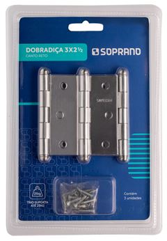DOBRADICA CR 3.1/2X3 CANTO RETO 3PC
