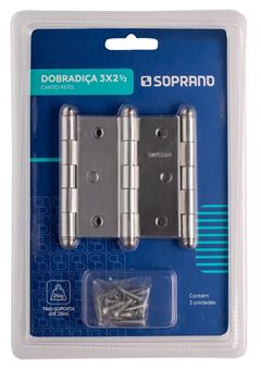 DOBRADICA CR 3.1/2X3 CANTO RETO 3PC