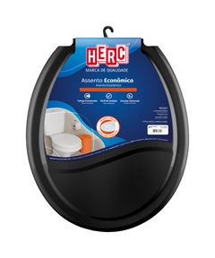 ASSENTO PVC OVAL ECONOMICO  PRETO