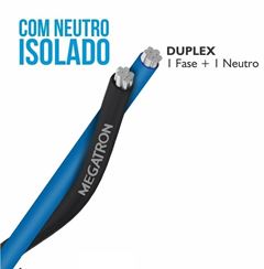CABO MULT  DUPLEX 10MM 1/KV PT/AZ 100M
