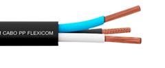 CABO FLEXIVEL PP 3X1,00MM2 PRETO