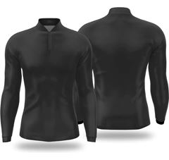 CAMISETA TERMICA PRETA C/PROT UV    P