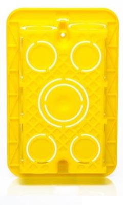 CAIXA DE LUZ PVC 4X2 AMARELA