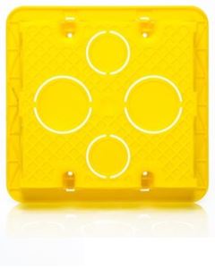 CAIXA DE LUZ PVC 4X4 AMARELA