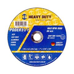 DISCO DE CORTE INOX 178X1,6X22,2MM 5X1