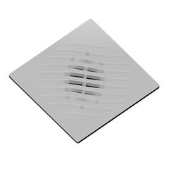 GRELHA QUAD CROMADA 150X150MM